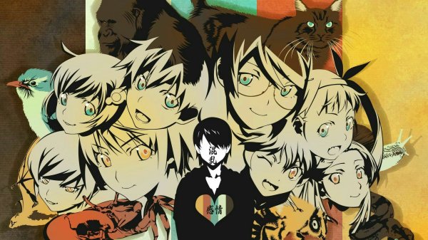 Обложка Monogatari series (в хронологическом порядке)