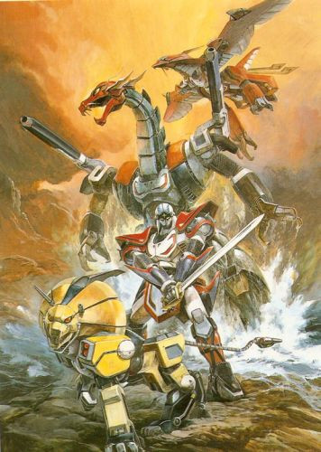 Poster background Роботы - ниндзя